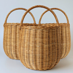 Mini paniers en rotin pour cadeaux, meilleure offre, panier tissé à la main avec poignée robuste, rangement durable - Product Image 3