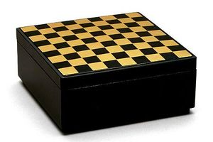 Modern Bone Resin Boxes Rectangular Black White Chevron Pattern Double Tier <b>Stackable</b> Decorative Jewelry Box Living Room Use - Product Image 2
