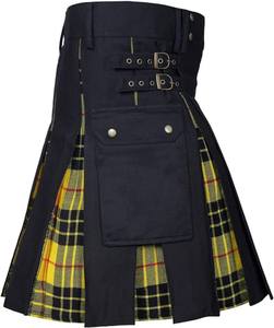 Eoin Winston Sports Scottish Tartan 13oz 16oz 5 Yard 8 Yard Acrylic Unisex Adults Utility Cargo Denim Hybrid <b>rainbow</b> Kilts <b>Maker</b> - Product Image 3