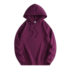 Sudadera con Capucha Extra Grande para Hombre, Color Sólido, Algodón French Terry, Casual, con Bolsillo, Manga Larga, para Otoño 2027 - Product Image 2