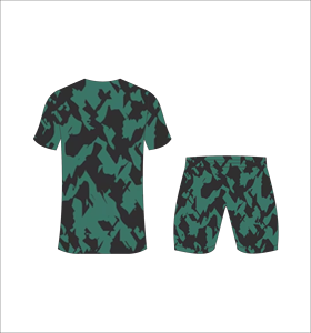 Ensemble de maillots de football personnalisés en sublimation camouflage vert pour hommes, ensembles d'entraînement de football respirants, vente en gros, tenue de sport à séchage rapide pour équipe - Product Image 3