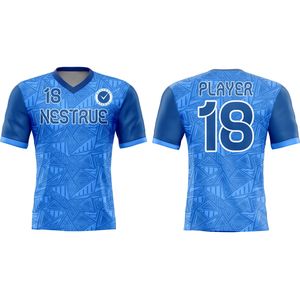 Camiseta de fútbol personalizada con sublimación, uniforme de fútbol, equipación de equipo, ligera, transpirable, de secado rápido, ropa deportiva al por mayor. - Product Image 1