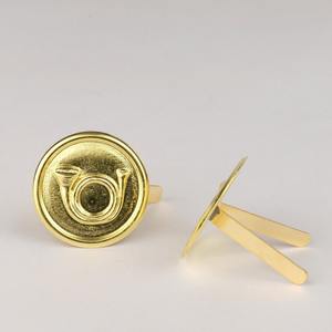 Correas de barbero de latón fabricadas en Francia, el par fue hecho en Francia. - Product Image 3