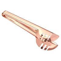 Pince à glace festonnée en cuivre de style artisanal vintage, ustensile de cuisine de qualité supérieure, design élégant et ergonomique