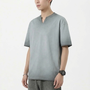เสื้อยืดผู้ชายผ้าฝ้ายแท้ 100% คุณภาพสูง คอกลม ทรงหลวม น้ำหนัก 300 กรัม เป็นมิตรกับสิ่งแวดล้อม ระบายอากาศได้ดี แห้งเร็ว สำหรับงานสกรีน - Product Image 3