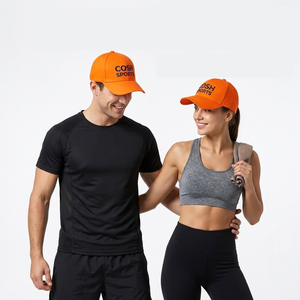 Gorra de Béisbol con Logotipo Personalizado, Unisex, Naranja de Alta Visibilidad, Ajustable, Transpirable, para Correr, Fabricante de Gorras Deportivas - Product Image 1