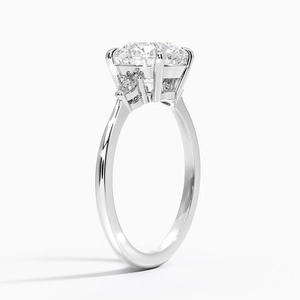 Anillo de Diamantes de Tres Piedras de Plata de Ley 925 de Lujo Personalizado, Elegante Anillo de Compromiso y Boda, Joyería Fina de Moda, Regalo - Product Image 1