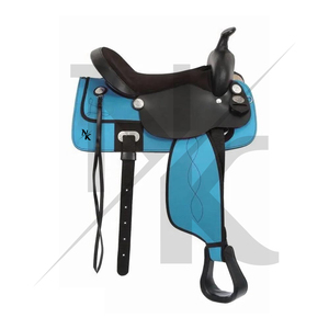 Selle Western en Cuir Premium pour Équitation, Équipement Équestre, Logo Personnalisé Disponible, Selle de Ranch en Véritable Cuir de Vache, OEM ODM - Product Image 6