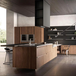 Ensemble complet d'armoires de cuisine modernes de luxe vietnamiennes personnalisées JY Project, style européen, armoires RTA avec évier et plan de travail en marbre - Product Image 2