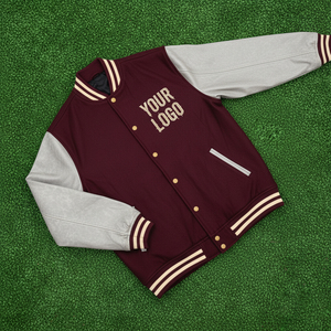 Chaqueta Casual de Lona 100% Lana para Hombre, OEM/ODM, Chaqueta Varsity de Baloncesto con Logotipo Personalizado en Relieve - Product Image 2