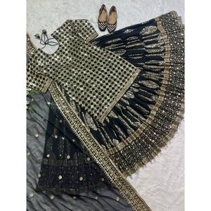 Conjunto de Lehenga de fiesta para mujer de diseñador con nuevo estilo elegante - Product Image 1