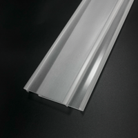 Diffuseur linéaire prismatique en acrylique transparent gaufré Bming pour éclairage LED, couverture lumineuse pour éclairage uniforme intérieur