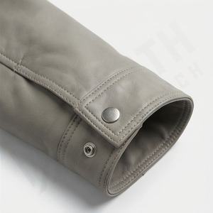 Chaqueta de Motociclista de Cuero PU con Cuello Alto, Ligera, Casual, para Primavera y Otoño, Ropa Protectora para Motociclistas, Color Personalizable - Product Image 6