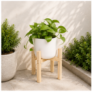 Exclusive Quality Wooden Plant Stand Eco-Friendly Wooden Flower <b>Pot</b> <b>Holder</b> for Indoor Living Room and Balcony Decor - Product Image 2