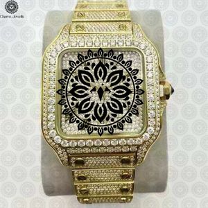 Reloj Charm Jewells para Hombre con Caja de Acero Inoxidable de 40 mm, Detalles de Diamantes, Botón de Presión, Cierre Oculto, Analógico Mecánico, 10 Bar - Product Image 1