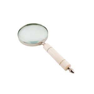 Loupe de lecture antique de luxe en laiton artisanal avec poignée en nacre naturelle – Accessoire de bureau de luxe - Product Image 4