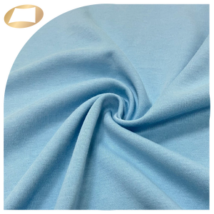 Tissu en polyester et coton respirant de qualité taïwanaise, double tricot, pour vêtements décontractés - Product Image 1