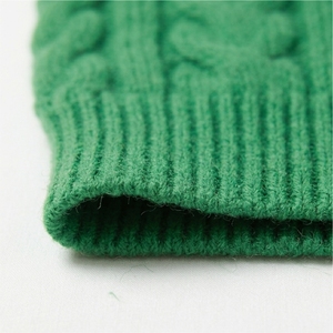 Cardigan en tricot vert pour femme, col en V, manches longues, décontracté, haut d'automne, couleur unie, fermeture à boutons, longueur courte - Product Image 3