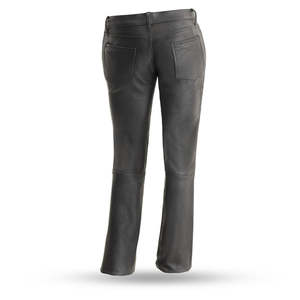 กางเกงหนังสไตล์ยีนส์สำหรับผู้หญิง - Product Image 3