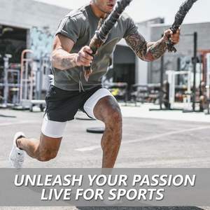 Pantalones Cortos Deportivos Personalizados con Logotipo para Hombre, Pantalones Cortos de Verano para Gimnasio, con Bolsillo, Exclusivamente para Hombres - Product Image 5