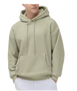 Sweat à capuche pour homme coupe classique, 300 g/m², molleton lourd avec logo imprimé en relief sur le devant - Product Image 1