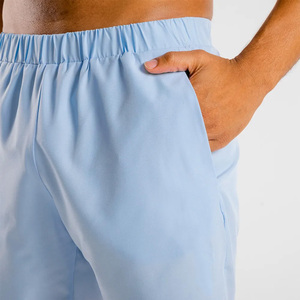 Shorts pour hommes de couleur unie avec taille élastique, design décontracté et tendance, personnalisation du logo, prix avantageux pour les commandes en gros 2026 - Product Image 2