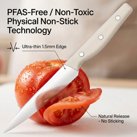 Couteau utilitaire de préparation de 5 pouces en acier inoxydable 30Cr13 sans revêtement, couteaux de cuisine pour la préparation en cuisine et au restaurant