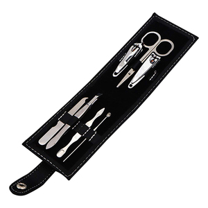 Premium Quality Luxurious Alloy Steel 7 in 1 Pedicure Kit Nail <b>File</b> Tweezers Scissor Beauty Care Instruments Boxed Set Portable - Product Image 1