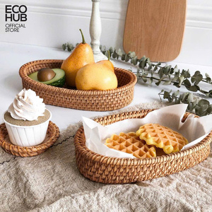 Cesta de Almacenamiento Ovalada de Mimbre Tejido, Organizador Natural Hecho a Mano para Decoración del Hogar, Almacenamiento de Ropa y Exhibición en Tiendas - Product Image 1