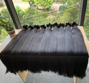 Extensiones de cabello humano Remy virgen 100% vietnamita de alta calidad 10-40 pulgadas máquina de estilo recto doble trama encendedor tinte de cabello - Product Image 5