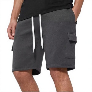 Shorts décontractés d'été pour hommes 100 % coton, style vintage, écologiques, infroissables, séchage rapide, respirants, en toile tricotée 120g, coupe mi-haute - Product Image 3