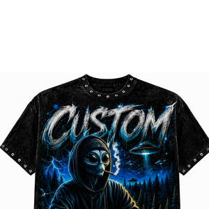 เสื้อยืดวินเทจพิมพ์ลายกราฟิกตามสั่ง เนื้อผ้าคอตตอนหนา 100% 300GSM ผ้าเจอร์ซีย์ ประดับคริสตัล แขนสั้น สำหรับใส่ได้ทั้งชายและหญิง - Product Image 4