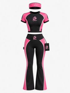 Sporty Women Summer 3-Piece Outfit with Top Leggings & Headband-for Gym/Yoga/Running/Dancing-Quick Dry & Breathable - Product Image 1