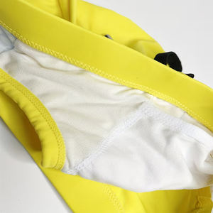 Maillot de bain décontracté d'été pour homme, couleur jaune, confortable, sportif, séchage rapide, uni, 100% polyester, écologique, respirant - Product Image 6