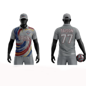 Premium Polyester Spandex Men <b>Bowling</b> Jersey Dark Grey Gold Contrast Side Panel Breathable Quick Dry Sublimation Custom Logo - Product Image 2