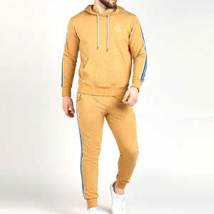 Ensemble de sweat-shirt pour hommes, style européen et américain, couleur unie, survêtement de sport décontracté, tenue d'entraînement streetwear chaude, automne et hiver - Product Image 6