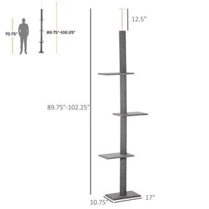 Lussuoso Tiragraffi Grande per Gatti in Legno Massello, Moderno e di Stile Contemporaneo, con Cuccia Interna per Gatti, Ideale per Arrampicarsi e Giocare - Product Image 3