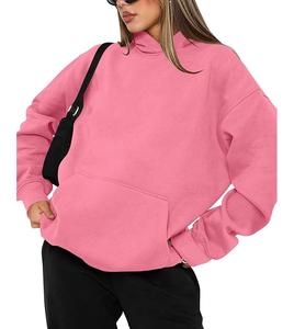 Nueva Llegada, Servicio OEM, Sudadera con Capucha Extra Grande Informal y Cómoda de Color Sólido para Mujer, de Fábrica en Bangladesh, al Mejor Precio - Product Image 1
