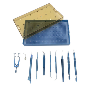 Juego de Instrumentos Quirúrgicos, Herramientas Oftálmicas Manuales Clase I para Operaciones Quirúrgicas, Color Azul - Product Image 6