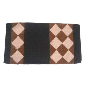 Classic Argyle New Zealand Wool Saddle <b>Blanket</b> Western Horse Pad <b>Thick</b> Soft Durable Breathable Equestrian Riding Saddle Cloth - Product Image 1