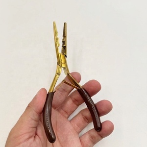 TEEJAY Alicates Curvos de Acero Inoxidable Multifunción para Extensiones de Cabello, los Más Vendidos, con Logotipo Personalizado, Aplicador de Cuentas para Peinado, OEM - Product Image 2
