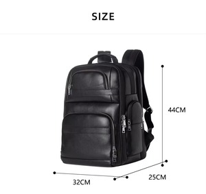 Sophisticated Vintage Leather Laptop <b>Backpack</b> <b>Waterproof</b> Anti-Theft Travel Rucksack Executive Bag LBP-0417 - Product Image 2