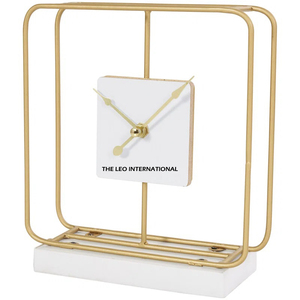 Tabletop Accessories Shiny Polished Table <b>Desk</b> Rounded <b>Clocks</b> Nordic Style Table <b>Clock</b> for Home Office - Product Image 2