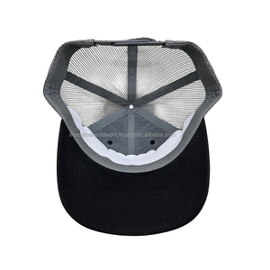 หมวกแก๊ปตาข่ายสองสีแบบกำหนดเอง ระบายอากาศได้ดี พร้อมปักโลโก้บริษัท - Product Image 4