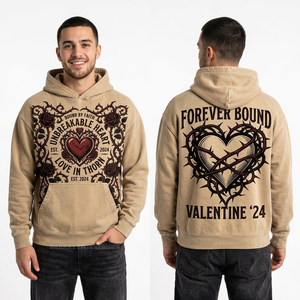 Sudadera con Capucha Tie Dye para Hombre, Roja y Negra, con Lavado Espiral, Estilo Desgastado, Estampado Gráfico de Corazón Roto Personalizado, Sudadera Urbana - Product Image 4