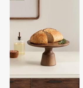 Support à gâteau en bois fait main avec couvercle en verre, plateau à dessert réutilisable pour les fêtes et la décoration de la maison au meilleur prix - Product Image 3