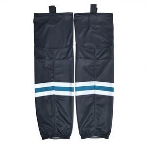 White Striped Basketball <b>Leg</b> <b>Warmers</b> Breathable Knitted Adult Knee High Regular Style - Product Image 5