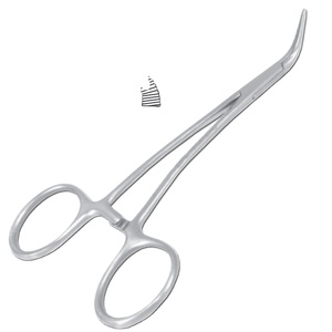 Pinces à éclats Peet en acier inoxydable chirurgical à pointe courbée, instrument manuel pour salle d'opération, certifié CE Classe I - Product Image 3