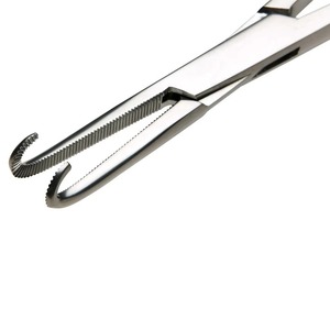 Pinzas Negus Gall Curvas de 19 cm, Instrumentos Quirúrgicos Manuales de Acero Inoxidable de Alta Calidad, Pinzas para Arterias, Pinzas para Amígdalas, CE - Product Image 5