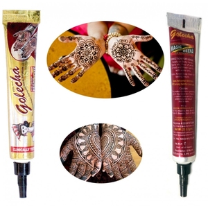 Henna Natural Ecológica Hecha a Mano en Tubo, Color Rojo y Marrón, para Tatuajes - Product Image 2